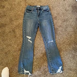 Pistola distressed cropped jeans